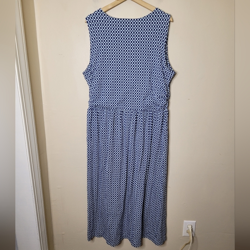Lands End Sleeveless Maxi Dress Jersey Knit  Stretch Size 1X - Picture 5 of 6